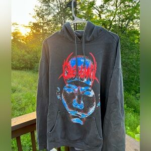 CYBERHUMAN vintage grey hoodie.